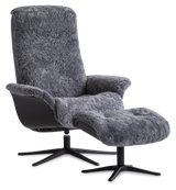 SPACE 4100 CHAIR AND OTTOMAN METAL