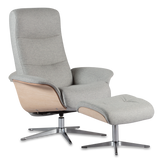 SPACE 4100 CHAIR AND OTTOMAN METAL