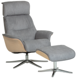 SPACE 5300 CHAIR AND OTTOMAN METAL
