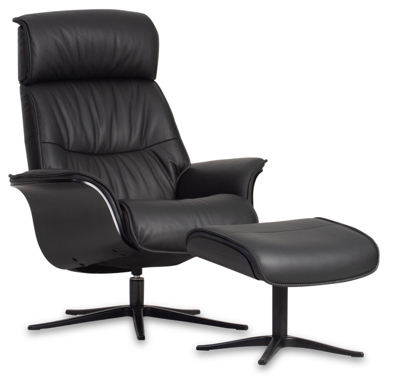 SPACE 5300 CHAIR AND OTTOMAN METAL